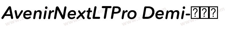 AvenirNextLTPro Demi字体转换